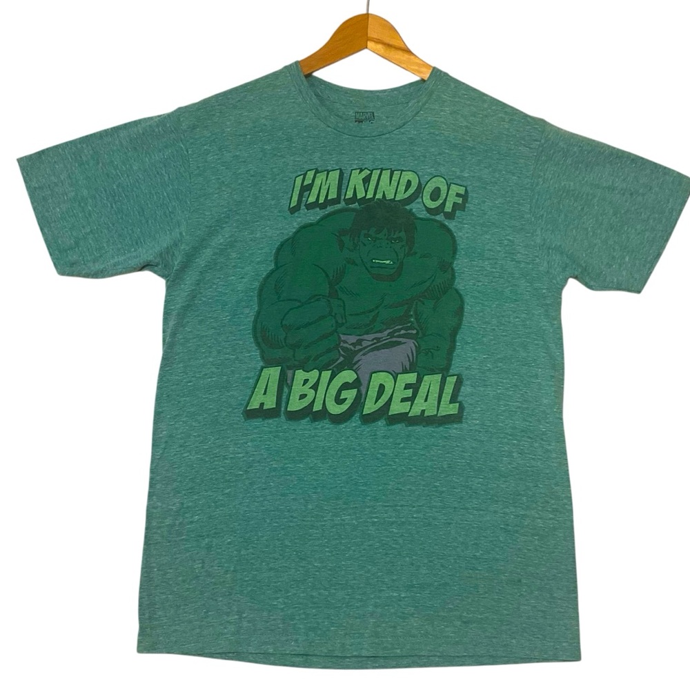 MARVEL COMICS sz Medium T Shirt The Hulk - I’m Kind of A Big Deal Green